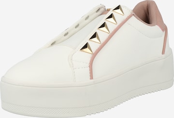 River Island - Zapatillas sin cordones en blanco: frente