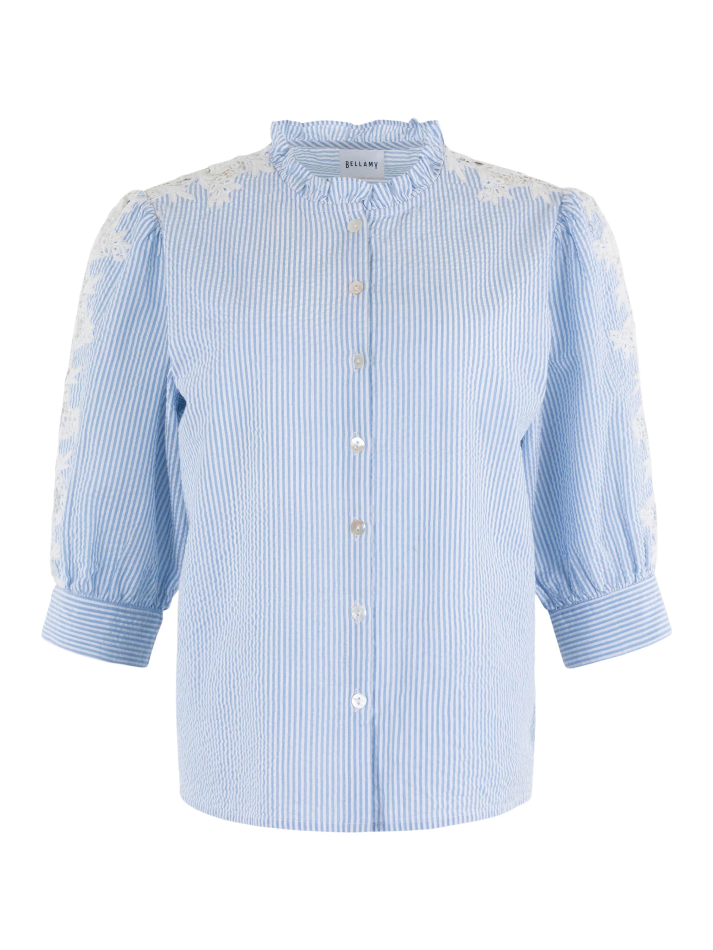 Bellamy Gallery Blouse 'Tamiko' in Blue: front