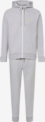 BOSS Sweatsuit in Grey: front