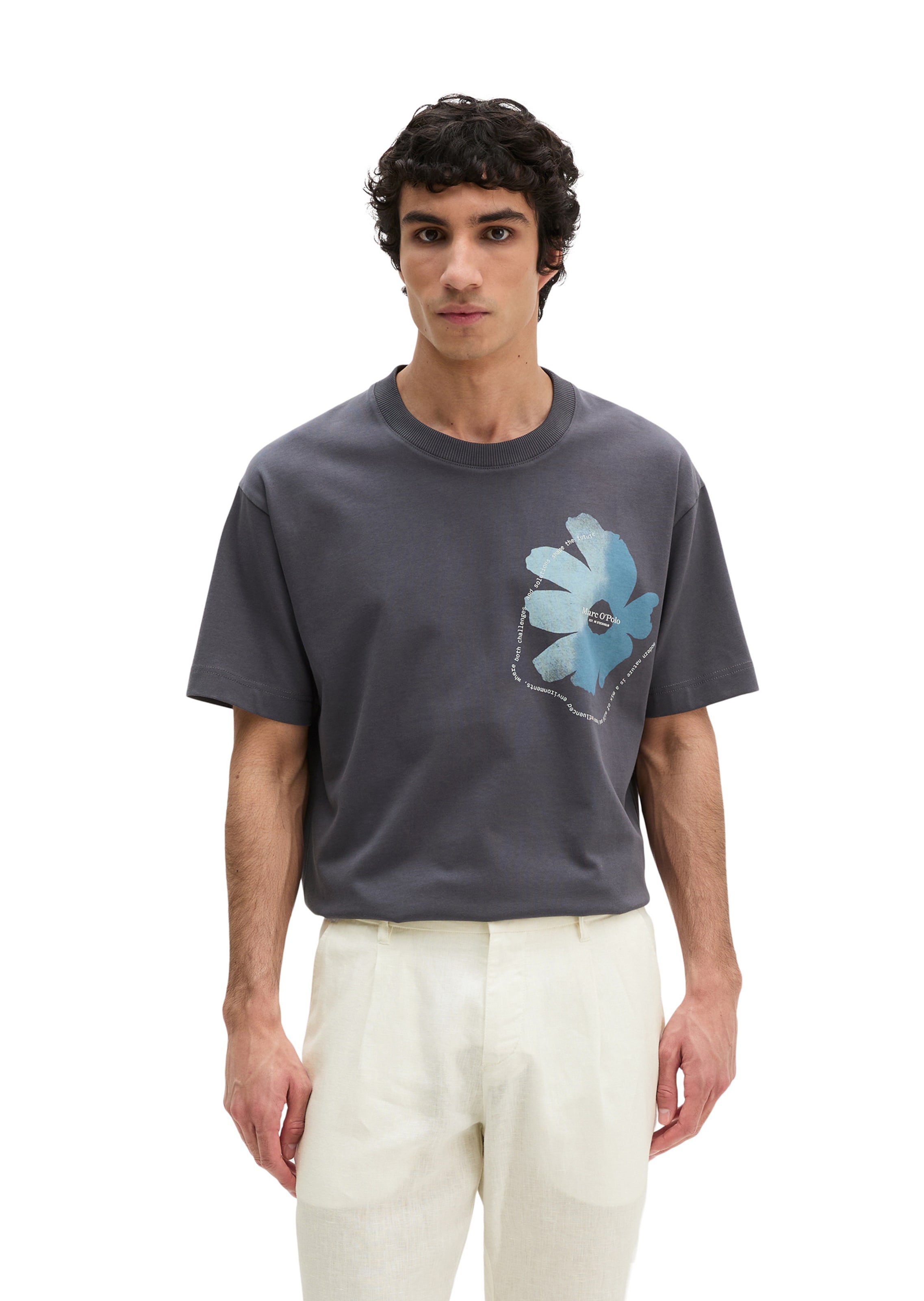 Marc O'Polo Shirt in Grijs: voorkant