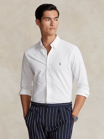Coupe regular Chemise Polo Ralph Lauren en blanc : devant