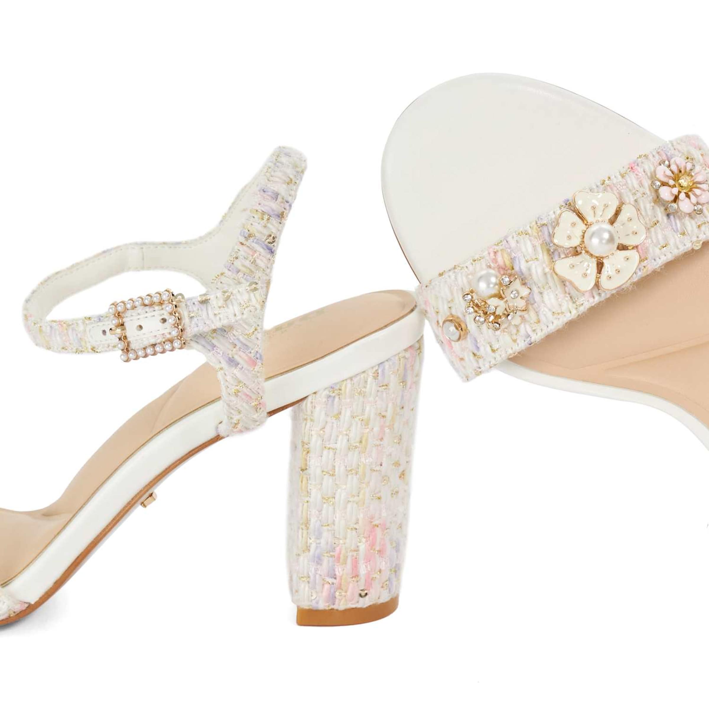 Dune LONDON Riemensandale 'Mention' in Weiß