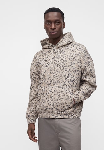 HOLLISTER Sweatshirt in Braun: Vorderseite