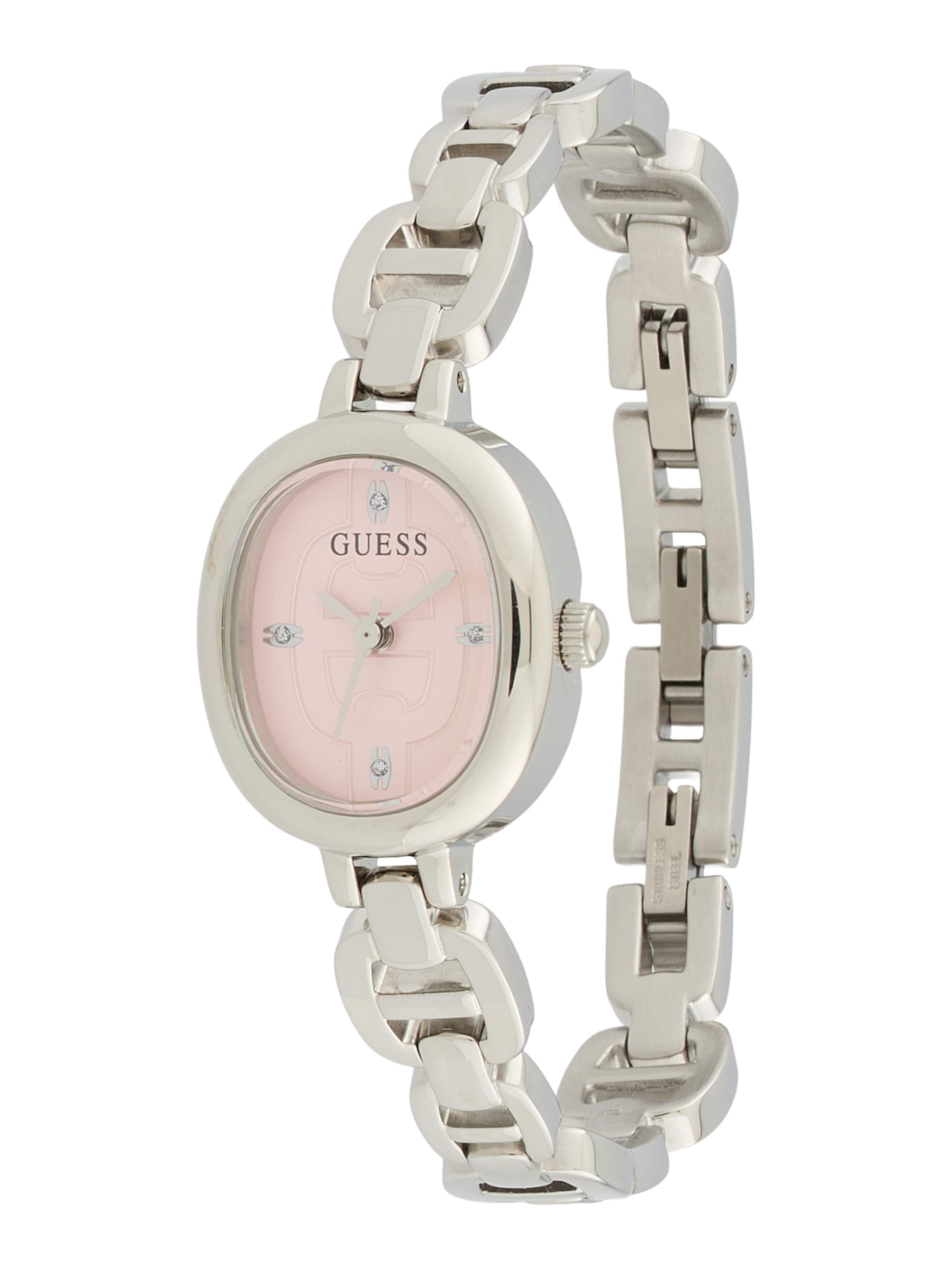 sudrabs GUESS Analogais pulkstenis 'VIVIAN': no priekšpuses
