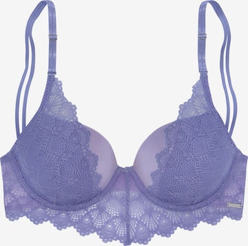 s.Oliver Push-up BH in Blauw: voorkant