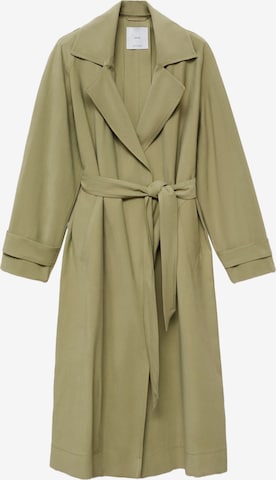 MANGO Tussenmantel 'Taxi' in Groen: voorkant