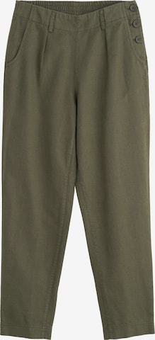 Seasalt Cornwall Tapered Bandplooibroek 'Nanterrow' in Groen: voorkant