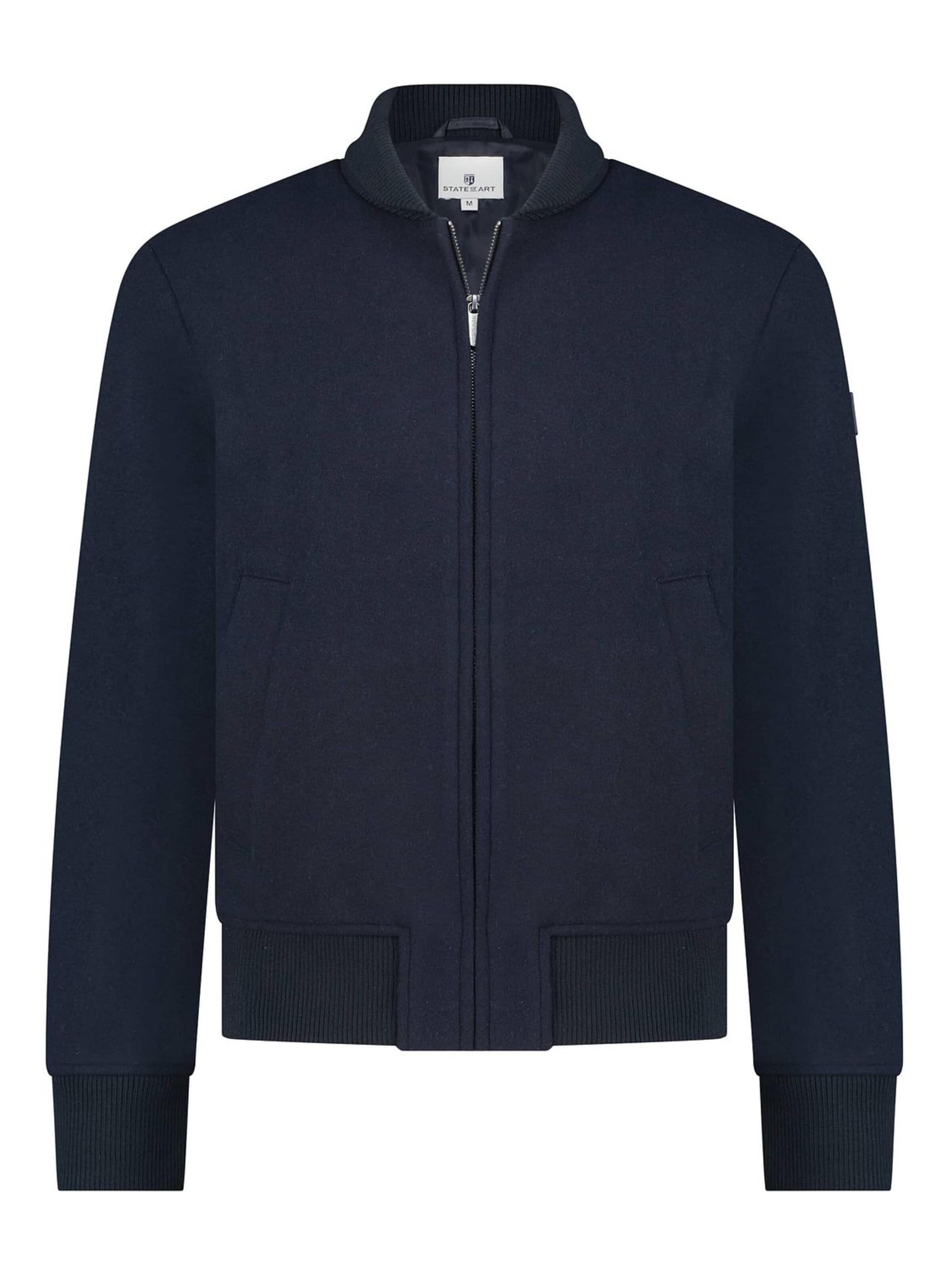 State of Art Winterjas in Blauw: voorkant