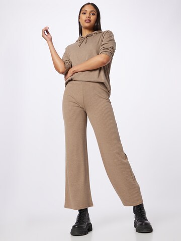 PIECES Wide leg Trousers in Brown