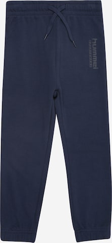 Effilé Pantalon de sport Hummel en bleu : devant
