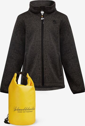 Schmuddelwedda Fleece Jacket in Yellow / Dark grey / Black, Item view