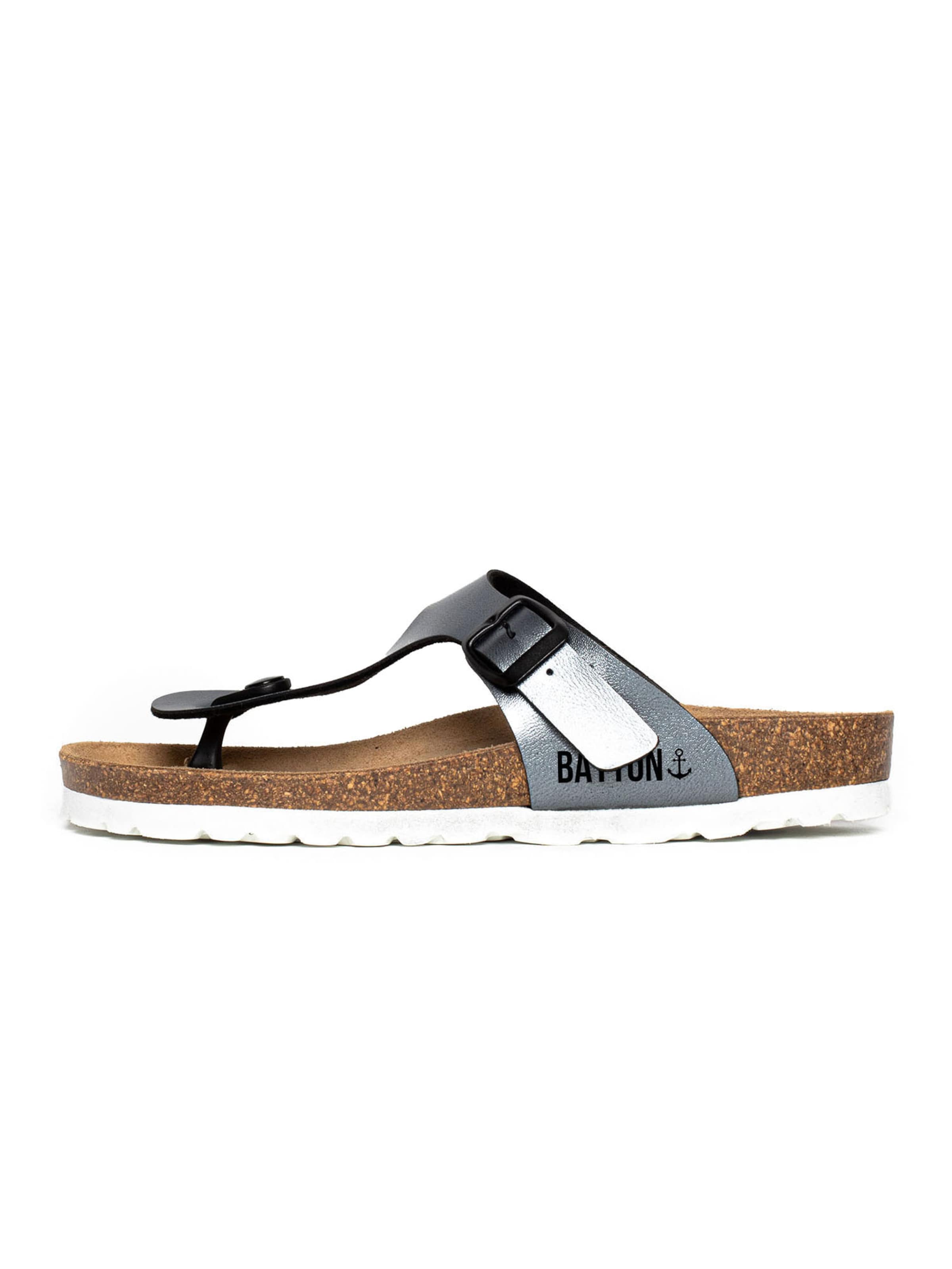 Bayton Ujjelválasztó-pántos szandál 'MERCURE' - szürke: elől