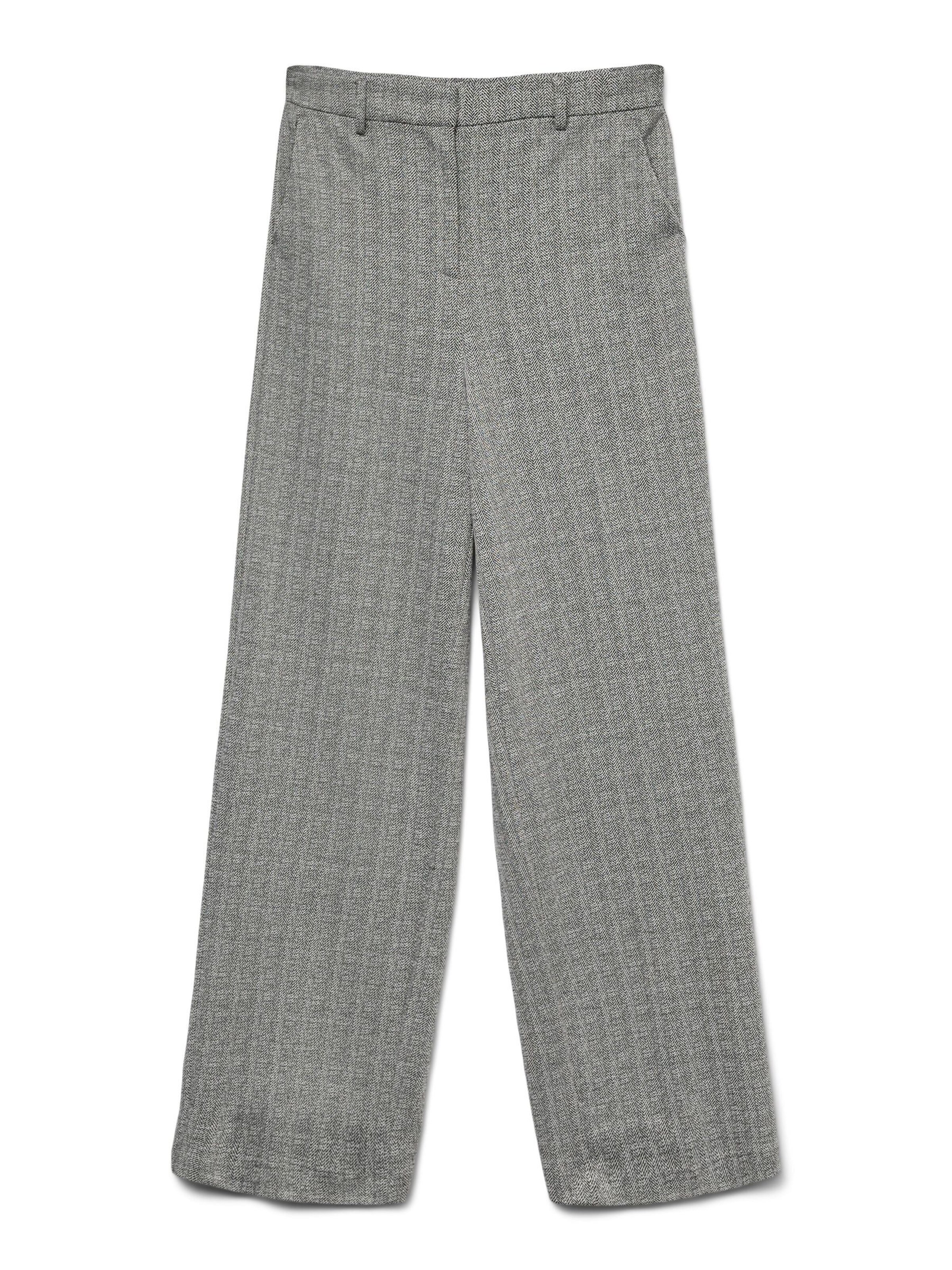 VERO MODA Wide Leg Bukser 'VMSilva' i grå: forside