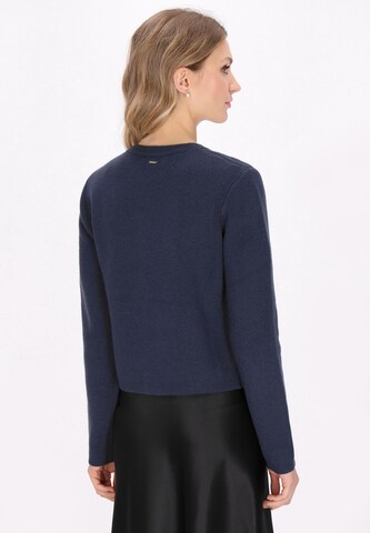 DreiMaster Klassik Gebreid vest in Blauw