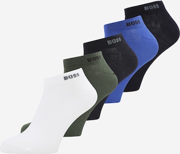 BOSS Black Socks in Blue: front