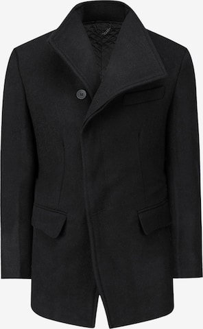 YOUTHUP Winter Coat in Black: front