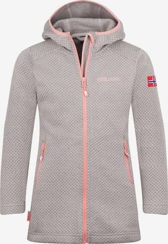 TROLLKIDS Fleece Jacket in Grey: front