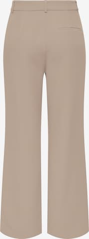 ONLY Wide leg Pants 'ORLEEN' in Beige