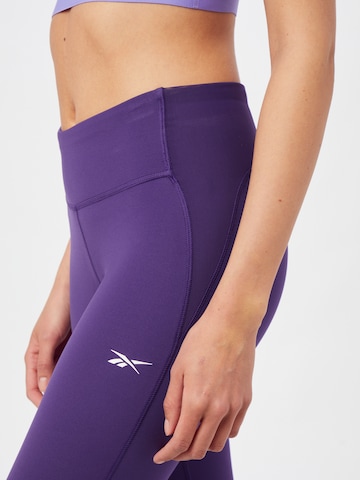 Skinny Pantalon de sport 'Lux Perform' Reebok en violet