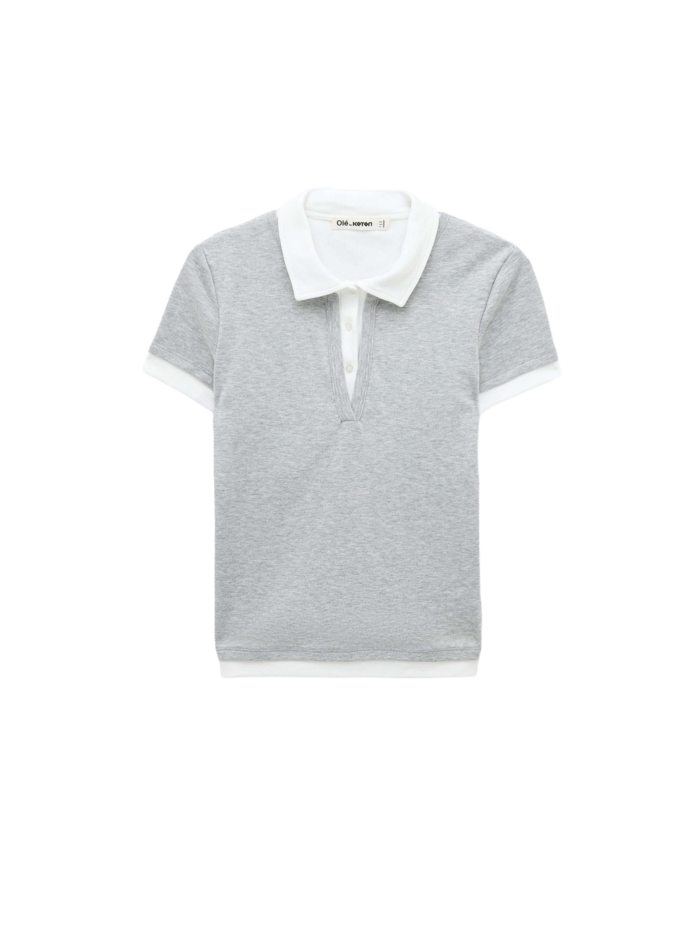Koton Shirt in XXXL in Grey / White, Item view