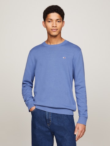 Tommy Jeans Sweater 'Essential' in Blue: front