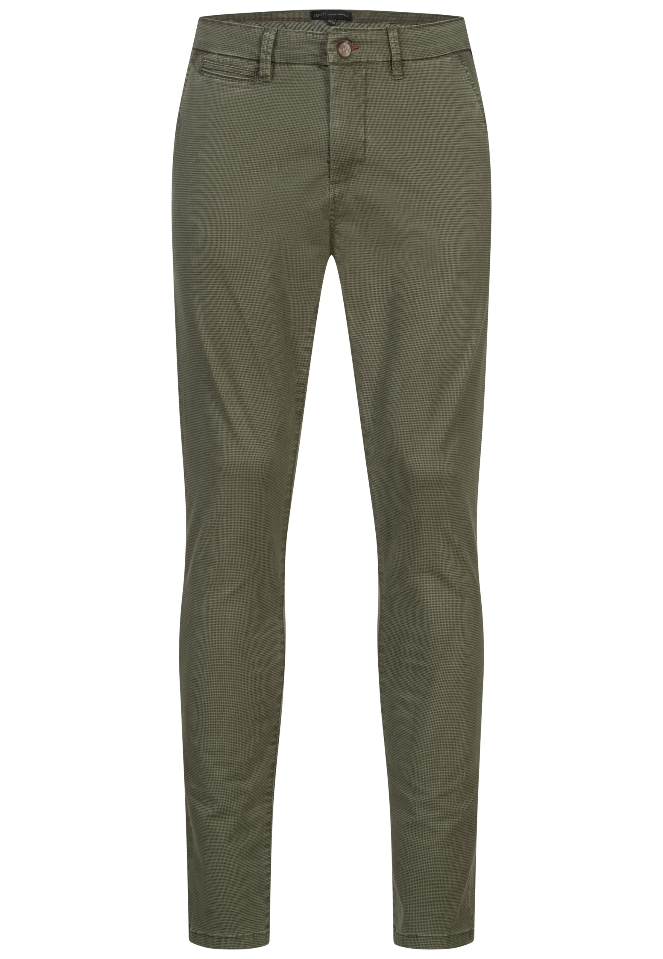 JEFF Chino 'Nolan' in Groen: voorkant