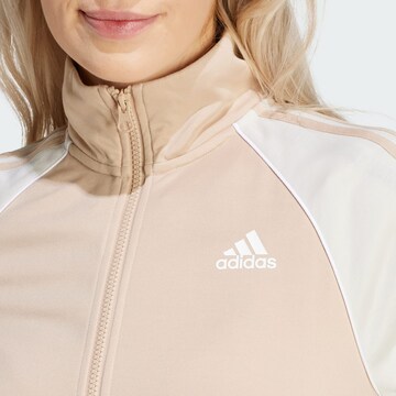 ADIDAS SPORTSWEAR Tracksuit 'Teamsport' in Beige