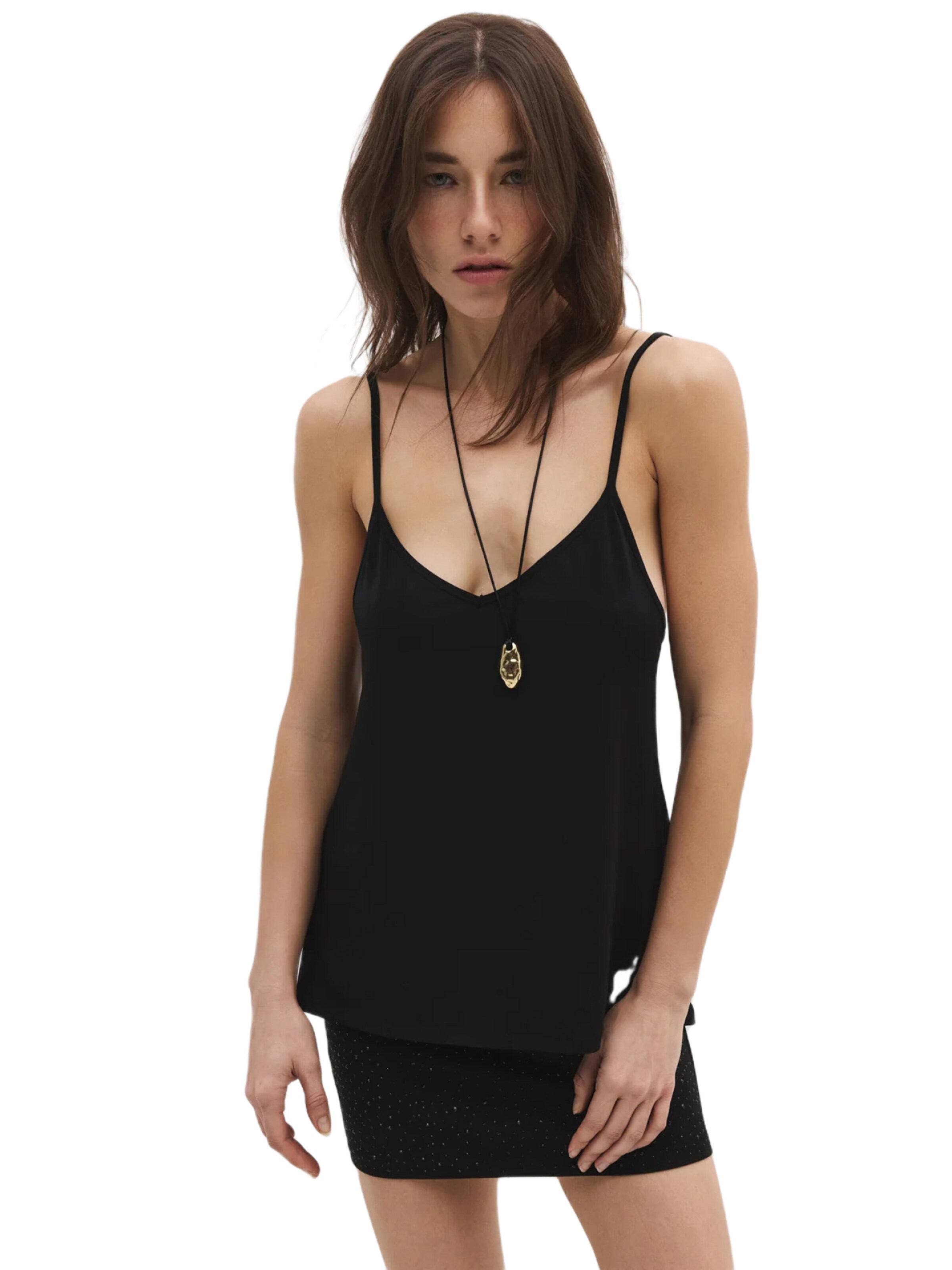 No Matter What Top in Zwart: voorkant