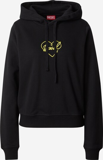DIESEL Sweatshirt 'REGGY' in gelb / schwarz, Produktansicht