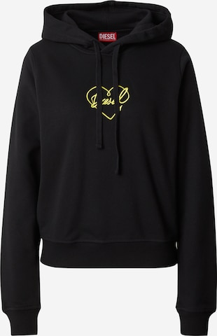 DIESEL - Sweatshirt 'REGGY' em preto: frente