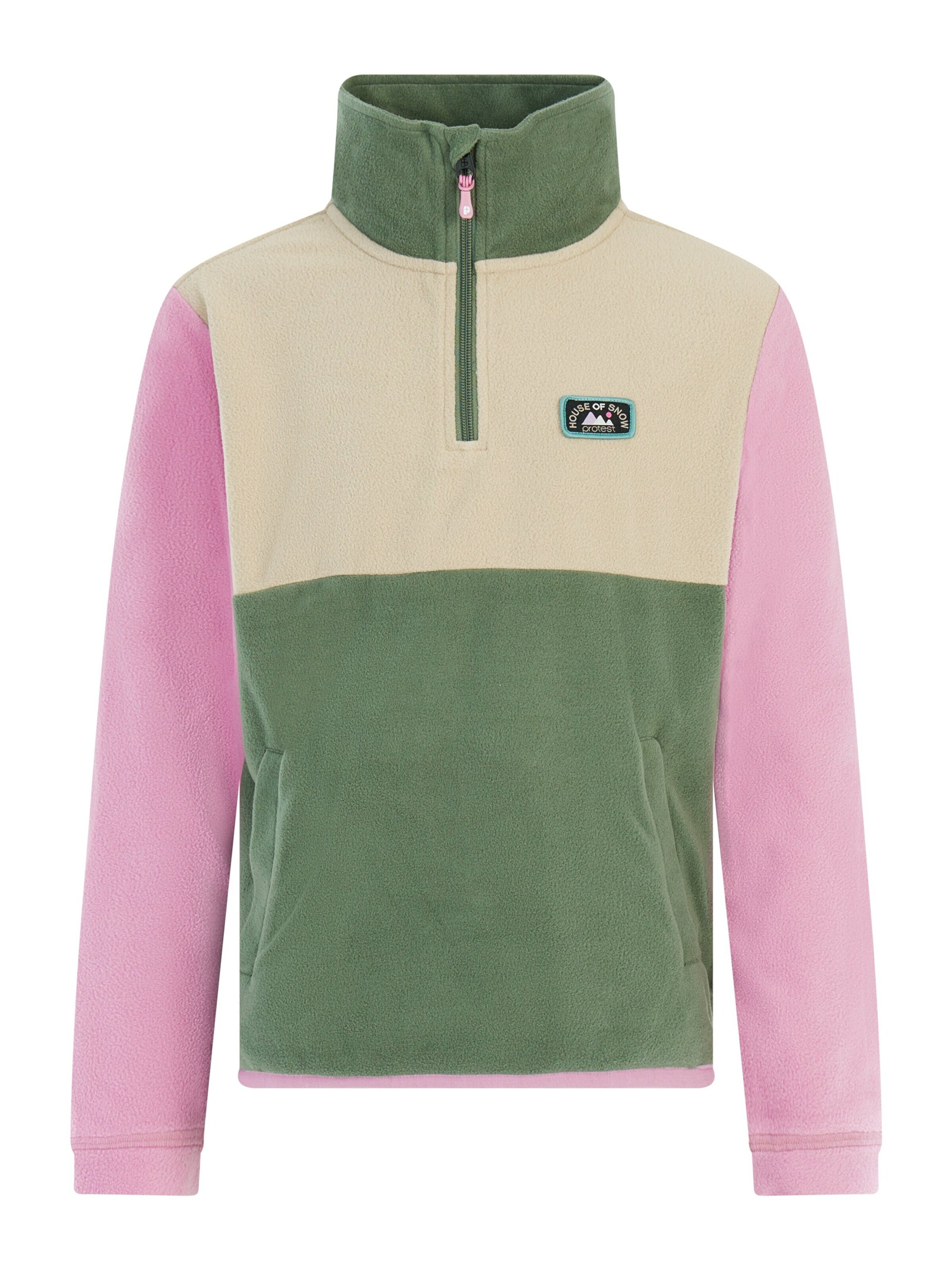 PROTEST Sportief sweatshirt 'PRTInke JR' in Roze: voorkant