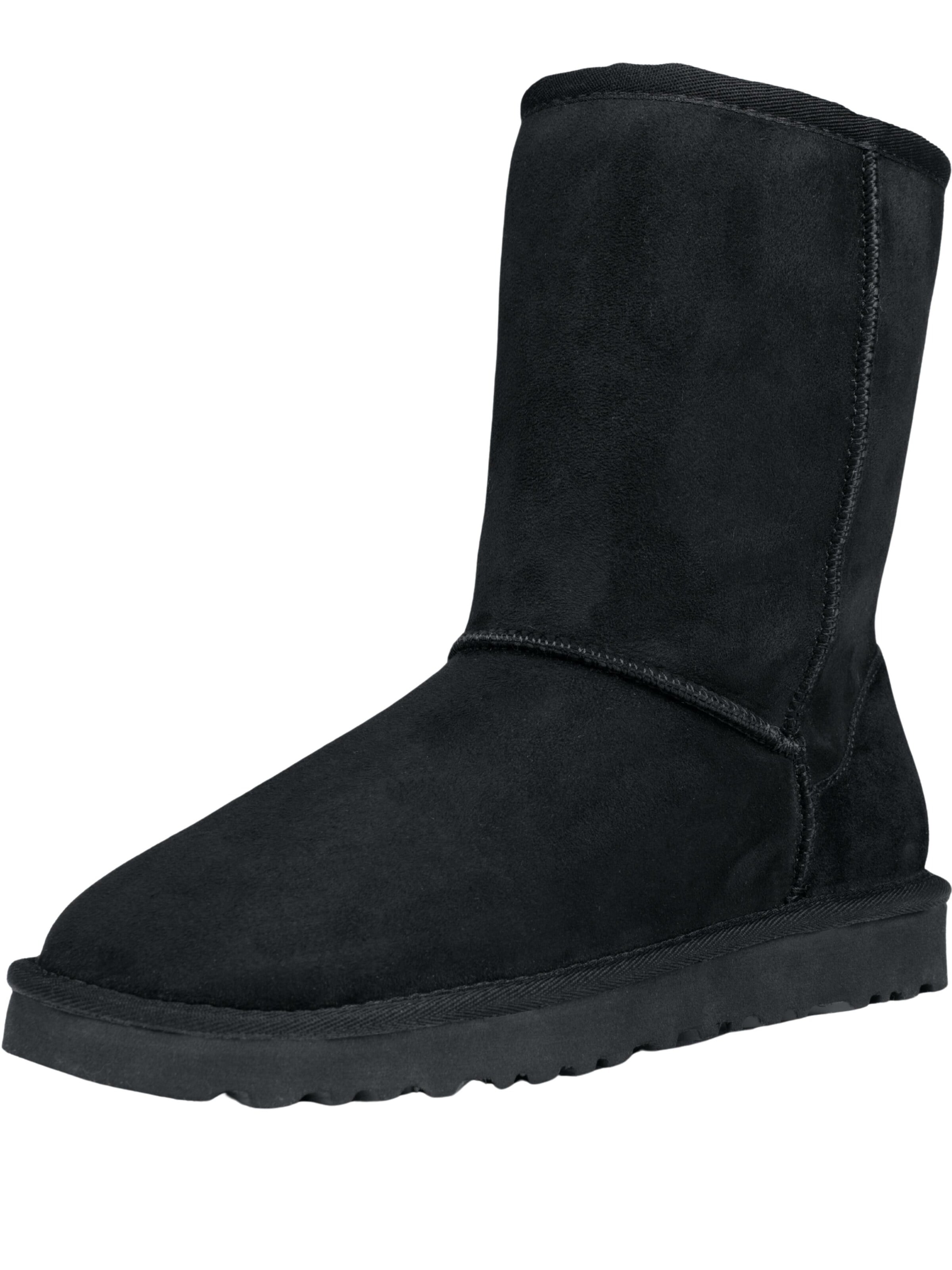 AvaMia Snow Boots 'Fellstiefel AMWB2401 Winterstiefel' in Black: front