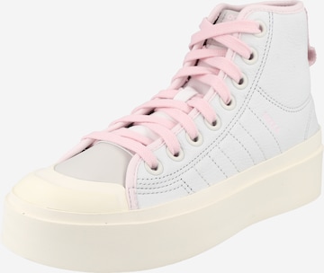 Baskets hautes 'Nizza Bonega Mid' ADIDAS ORIGINALS en blanc : devant