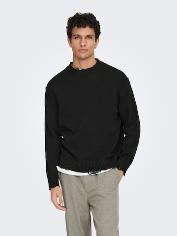 Only & Sons Pullover '22034238'‌‌‌‌‌‌‌‌ in Schwarz
