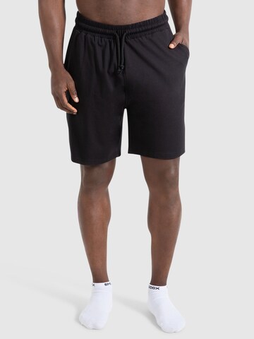 Regular Pantalon de sport 'Valentin' Smilodox en noir : devant