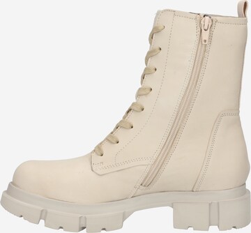 bugatti Lace-Up Ankle Boots in Beige