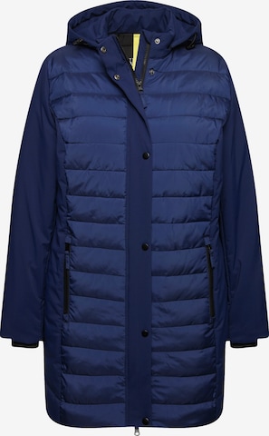 Ulla Popken Winterjas in Blauw: voorkant