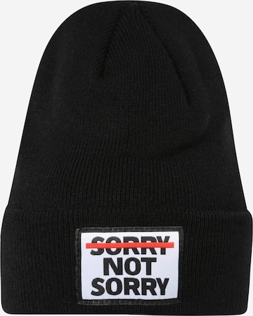 Urban Classics Beanie 'Sorry' in Black: front