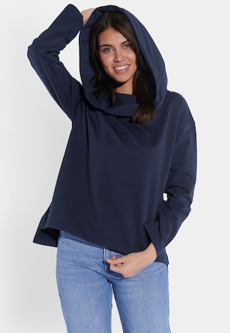 Sweat-shirt Vestino en bleu : devant