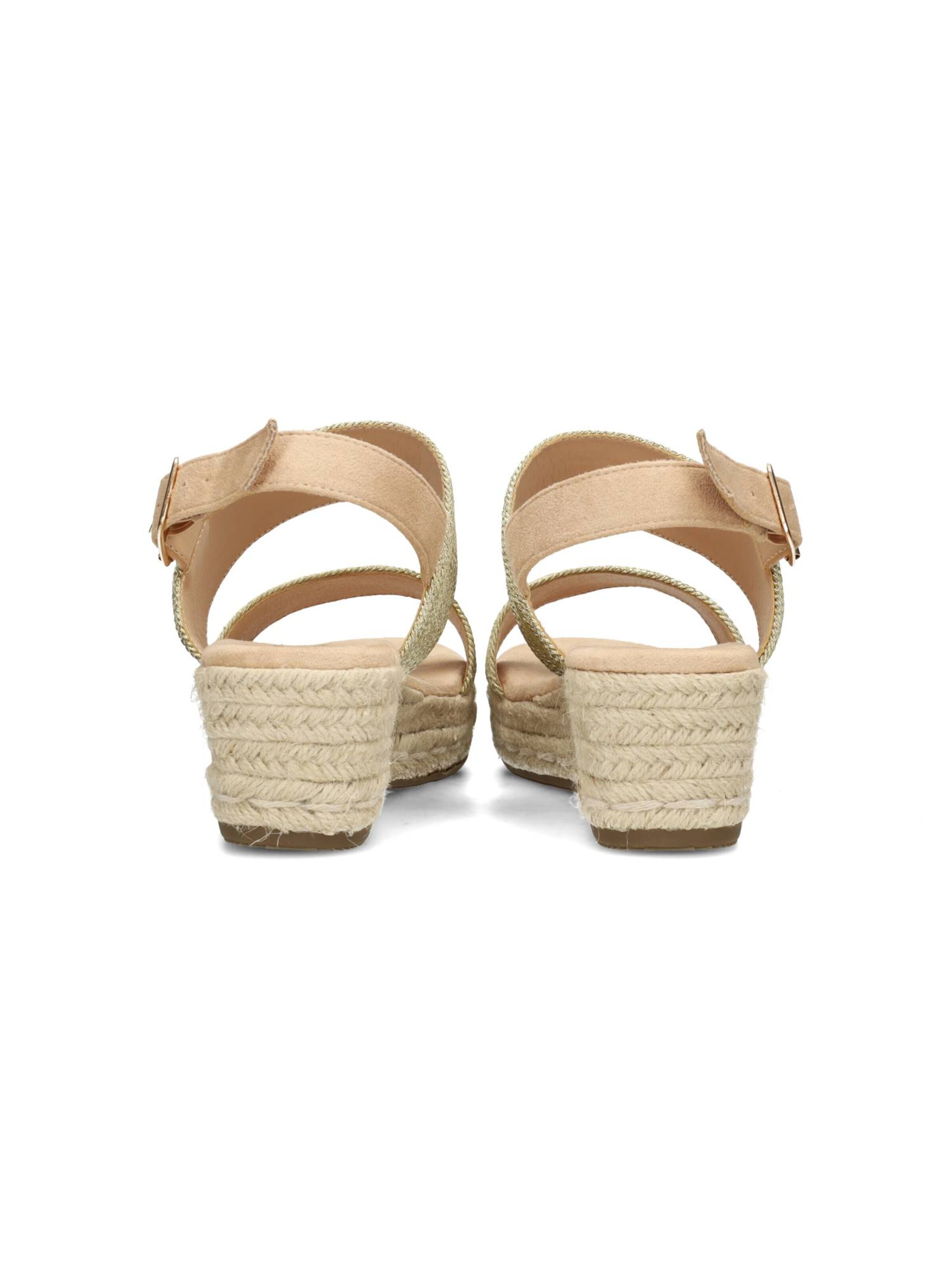 POSH by Poelman Strap Sandals 'Ceto' in Gold