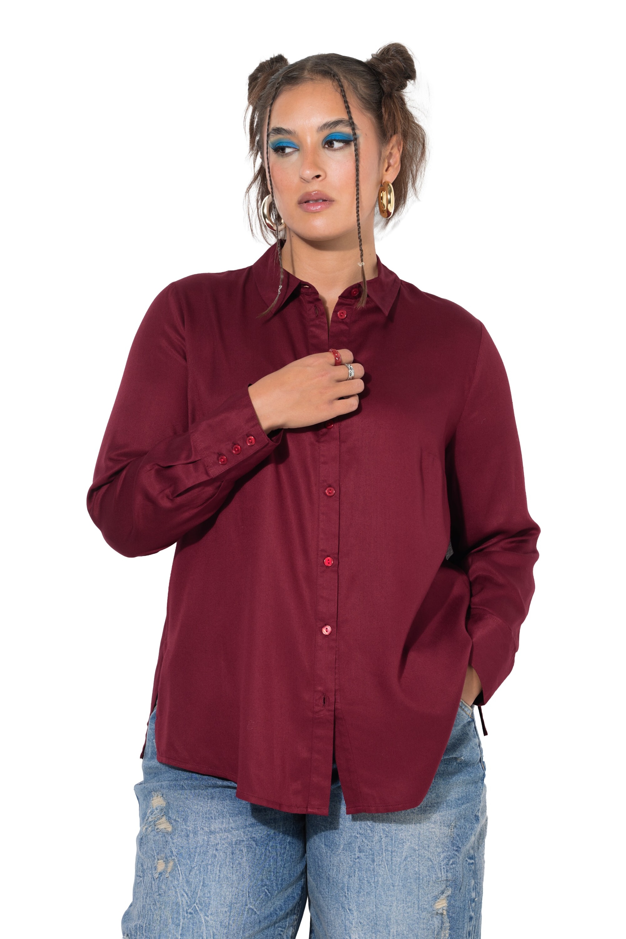 Studio Untold Bluse in Rot: Vorderseite