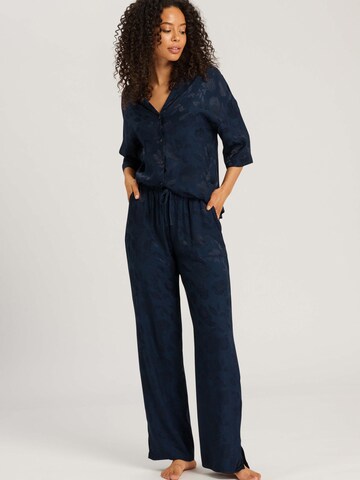 Hanro Pyjamabroek ' Valene ' in Blauw