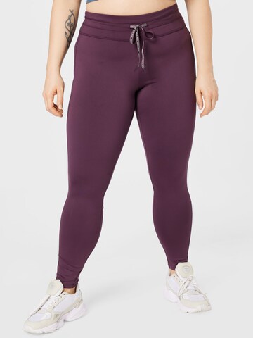 Skinny Pantalon Esprit Sport Curvy en violet : devant