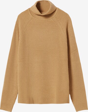 Bershka Sweater in Beige: front