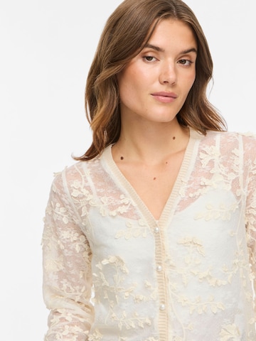 VILA Gebreid vest 'VIJulietta' in Beige