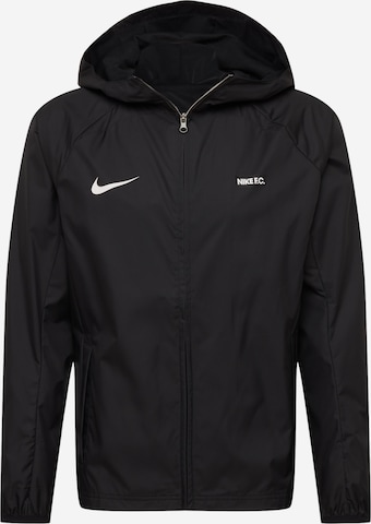 Nike Sportswear Prehodna jakna | črna barva: sprednja stran