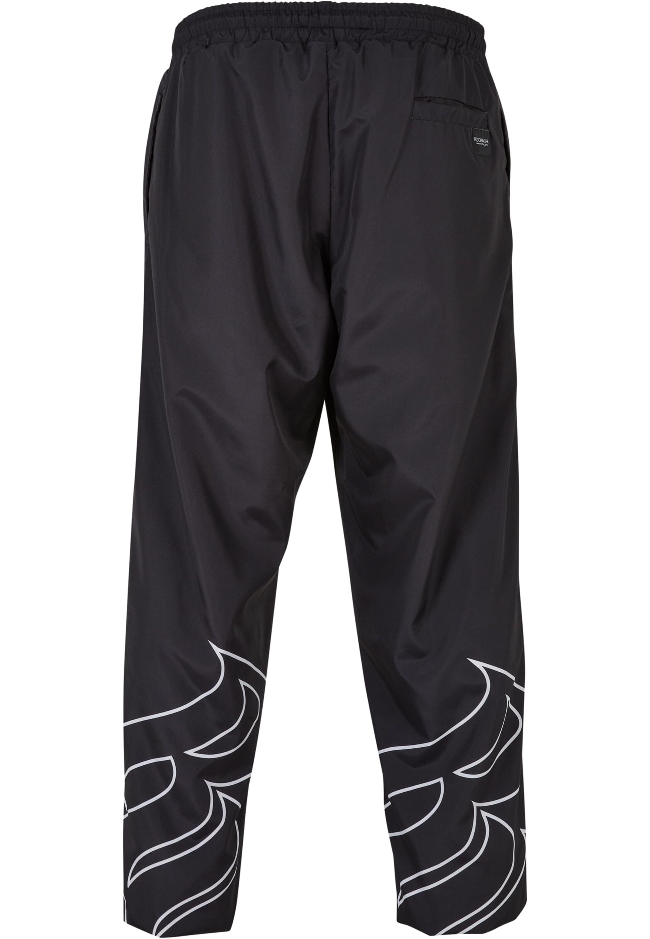 ROCAWEAR Loosefit Hose in Schwarz