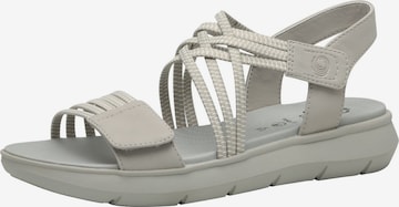 Sandales à lanières JANA en gris : devant