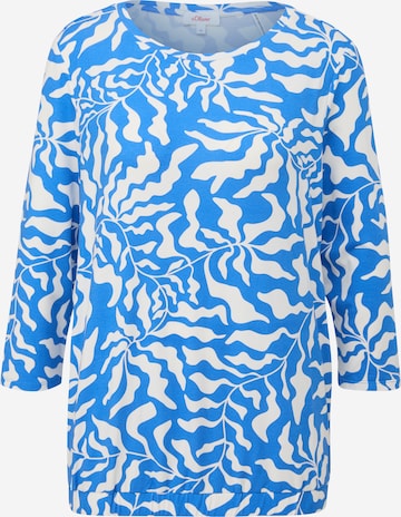 s.Oliver Shirt in Blauw: voorkant