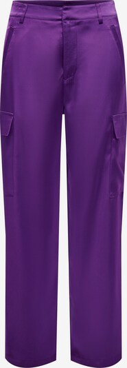 ONLY Pantalon cargo 'PILAR' en violet, Vue avec produit